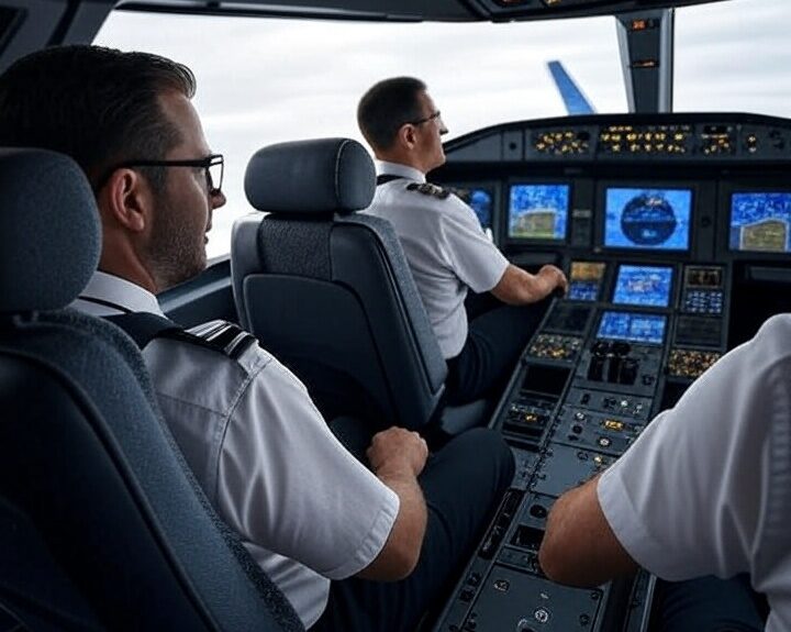 Cockpit of United Airlines Flight UA770 Emergency Diversion showing Squawk 7700 activation during 2025 safety response.